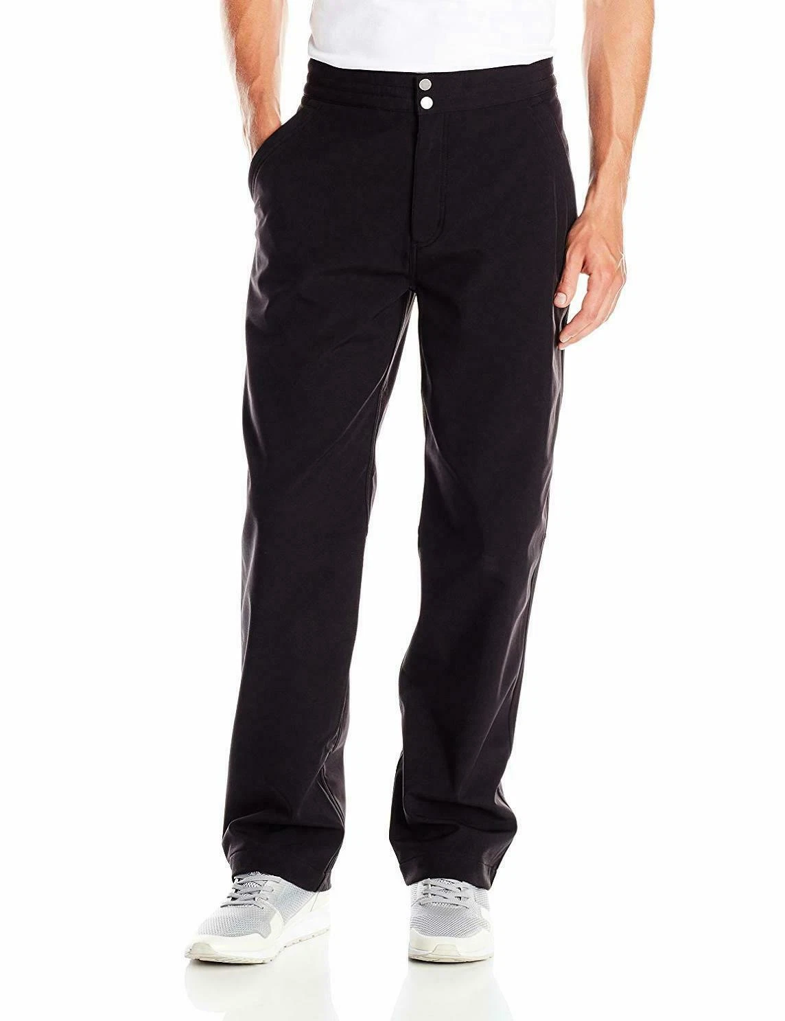 White Sierra Men's 32" Inseam Glacier Softshell Pants,Black,XL