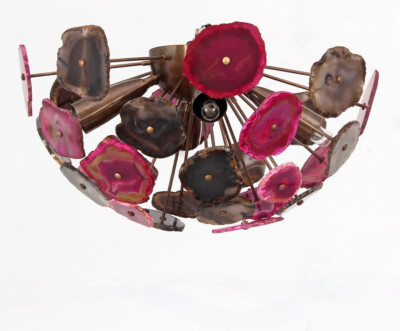 Spectacular Natural Stone Georgios Elegant Agate Light Stellar sputnik Fixture