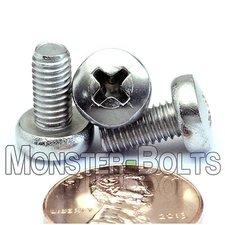M5 / 5mm Phillips Pan Head Machine Screws, Stainless Steel A2, DIN 7985, 6-70mm