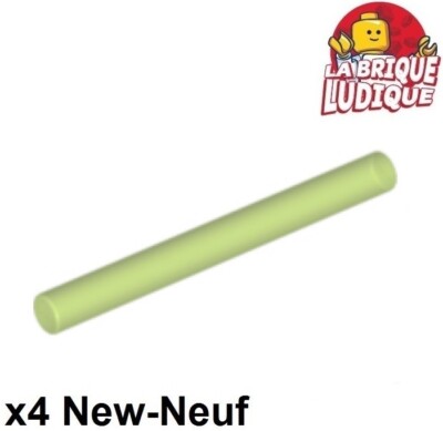 Lego 4x Bar 4L barre Lightsaber Blade sabre laser lazer trans bright green 30374