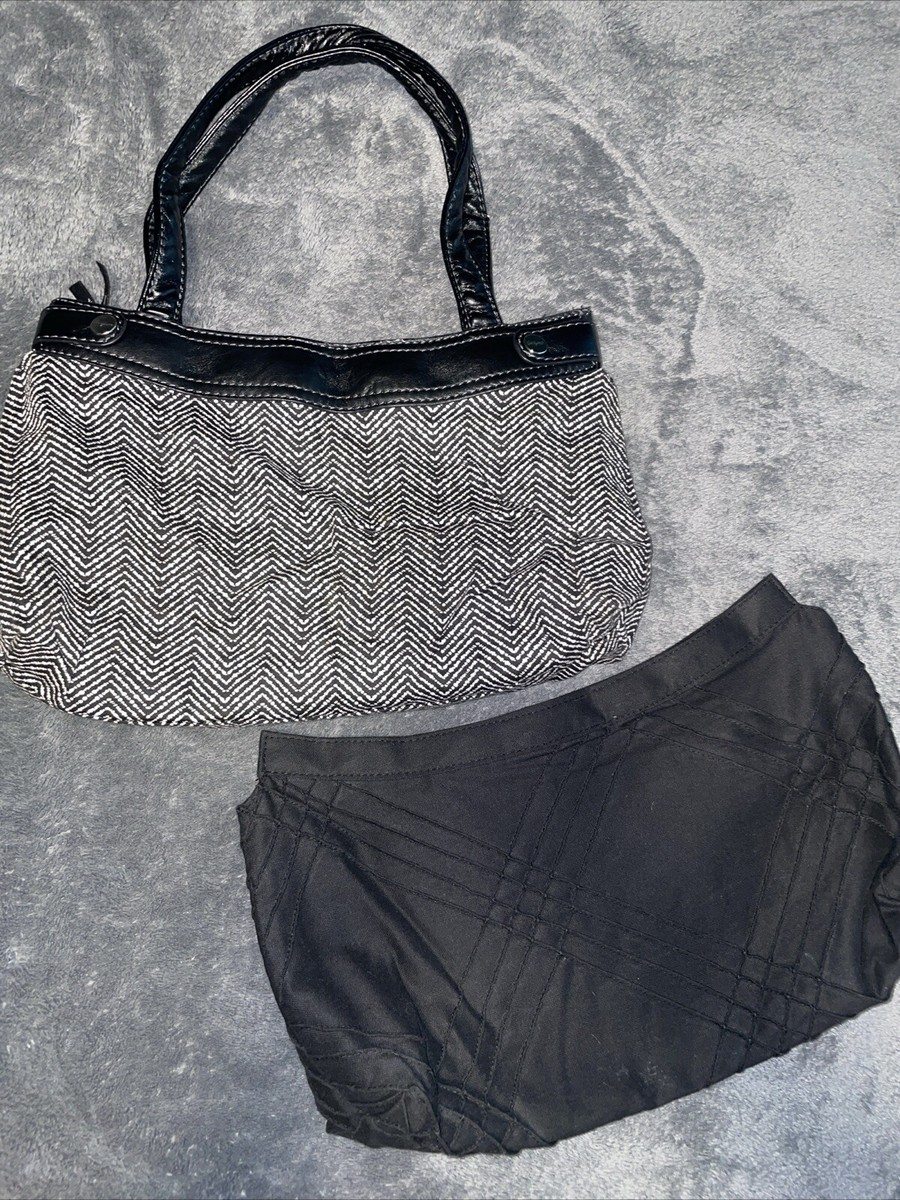 Skirt 31 Purses Thirty One 31 Purse Black With Skirts Black White
