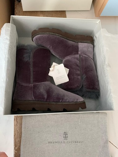 Brunello Cucinelli Scarpe Donna Bambina Stivali Stivaletti Modello Ugg  Numero 35 | eBay