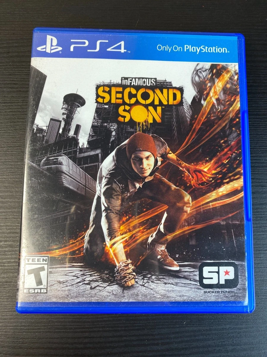 overfladisk kun svært inFamous Second Son PS4 PlayStation 4 Game with Box | eBay