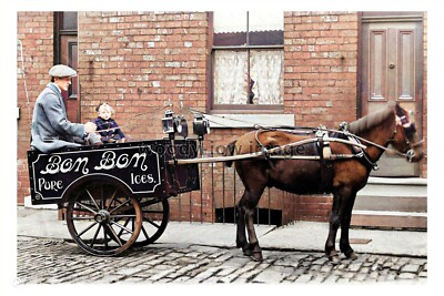 ptc5538 - Yorks - ''Bon Bon Pure Ices'' the Horse & Cart in Wakefield, print 6x4