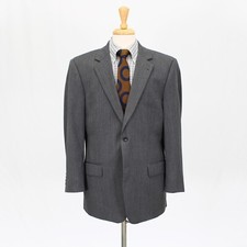 Jos. A. Bank 43R Gray Sport Coat Blazer Jacket HB 2B Wool
