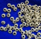 250 pcs Tibetan Silver Metal gear shape spacers beads FC5171