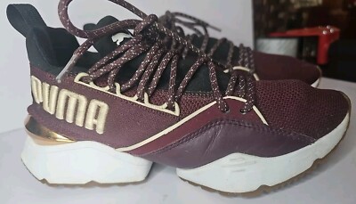 Puma Womens Muse Maia Smet 368336-02 Red Running Shoes Sneakers