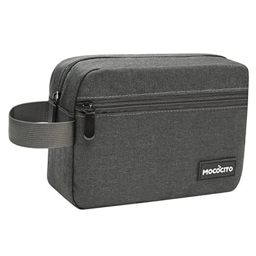 Toiletry Bag for Men Shavin Bag Mens Toiletry Travel Bag Water Resistant Grey-image