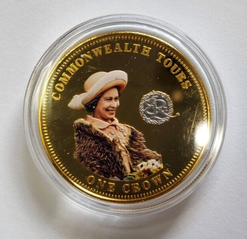 2014-2016 TRISTAN DA CUHNA 1 ONE CROWN COMMEMORATIVE COIN QUEEN ELIZABEATH II - Picture 5 of 8