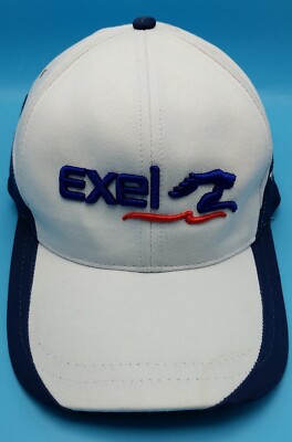 EXEL hat white blue adjustable 100% cotton cap Supply Chain Deutsche Post DHL