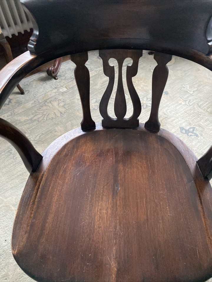 Antique Captains Swivel Chair eBay