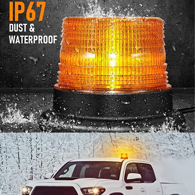 LED Rundumleuchte PKW Magnet Strobe Licht Auto Warnleuchte Notfall Lampe 12V-80V