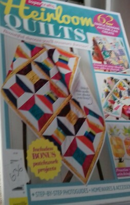 New Quilting Heirloom craft quilts hints tips features wool patchwork Gift