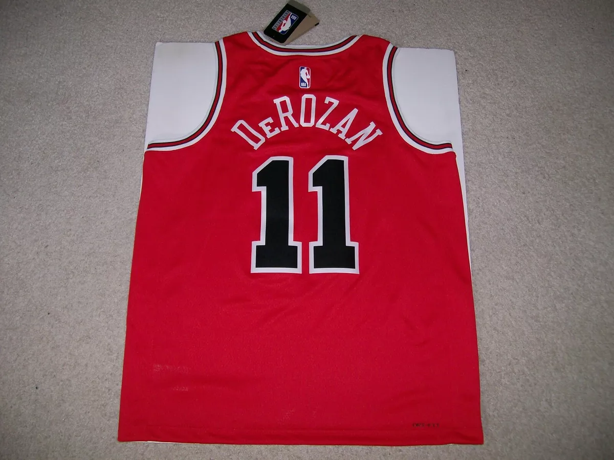 Black Jordan NBA Chicago Bulls DeRozan #11 Swingman Jersey