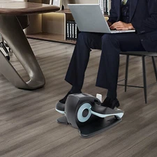 Under-Desk Electric Elliptical Pedal Trainer LCD Display Leg Exercise w/ Remote