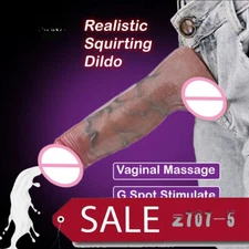 Thick Squirting Dildo Realistic Penis Hands Vaginal Masturbation Anal Sex Toys