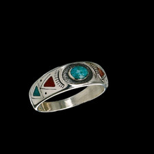 Ring Türkis Koralle Navajo Style Indianersch...