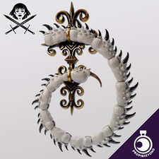 Wyvern Tail Trophy Wall Plaque Dungeons and D...