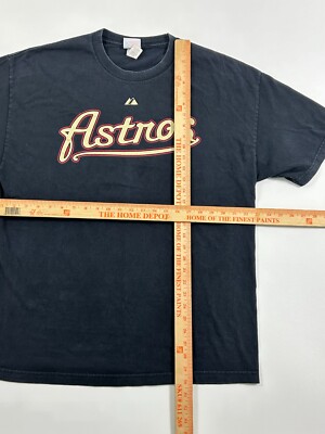 Majestic Houston Astros Baseball Team T-Shirt Men XL Black