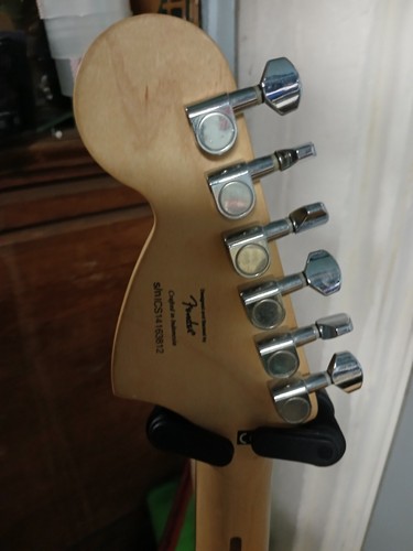 Used Squier Sunburst STRAT  SQUIER by Fender guitar- new LUTHIER SET UP w/extras - Picture 5 of 8