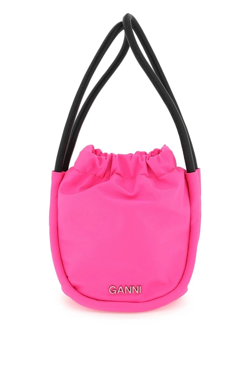 NEW Ganni 'knot'mini bag A4356 SUGAR PLUM AUTHENTIC NWT