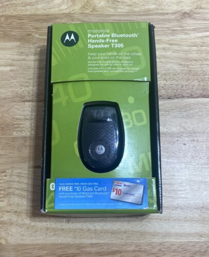 MOTOROLA Portable Bluetooth Hands-Free Speaker T305 Model #98783H New in Box - Foto 1 di 5