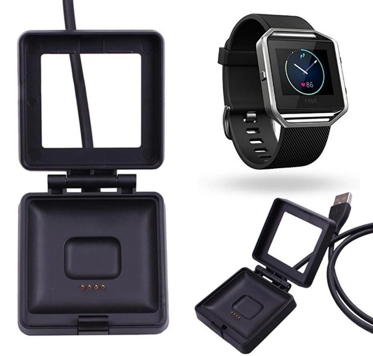FitBit Blaze USB Charger Dock Black Fast USA Shipping Excellent Condition-image
