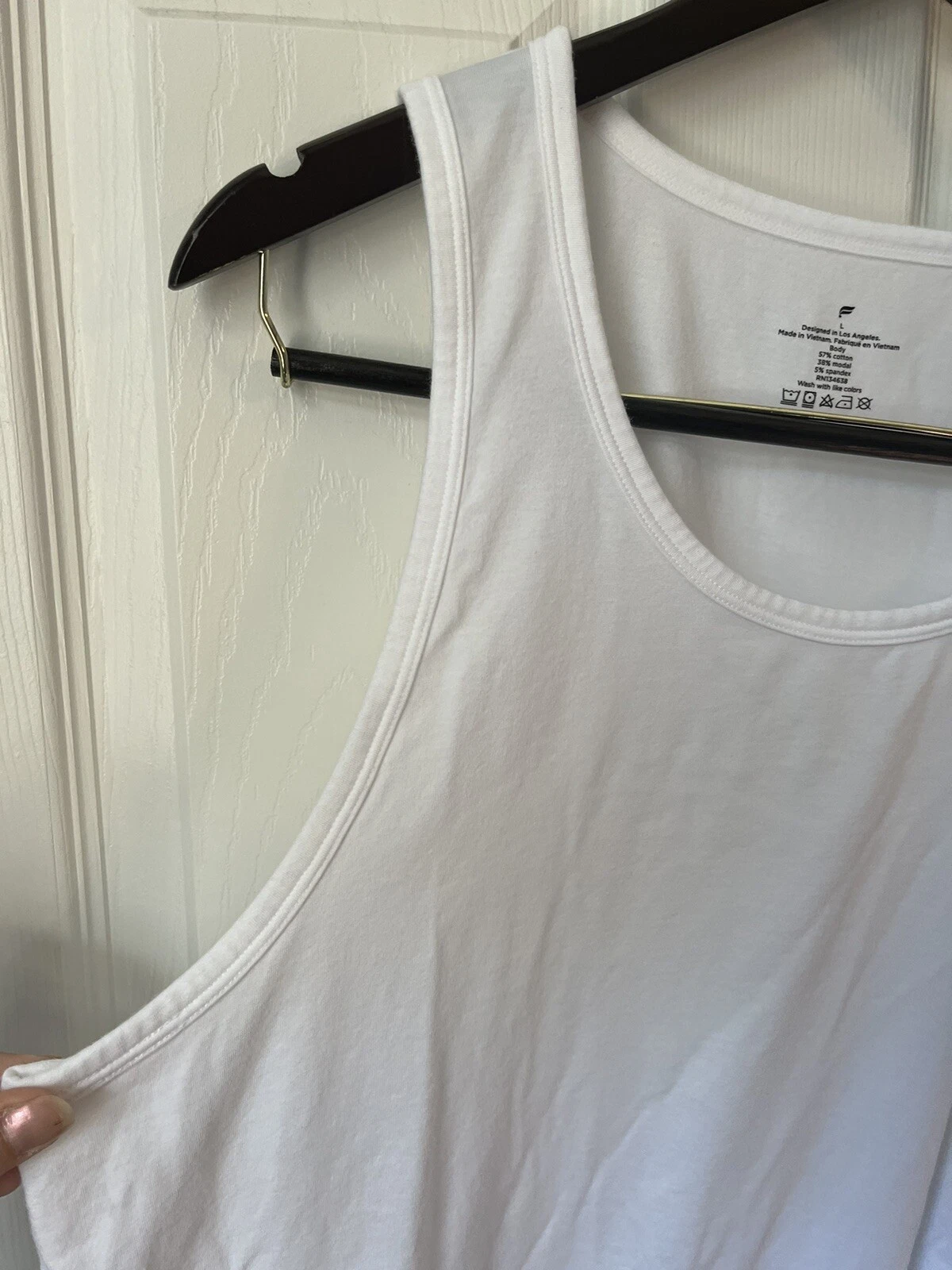 fabletics sleeveless 24-7 cotton modal athletic everyday tank-top