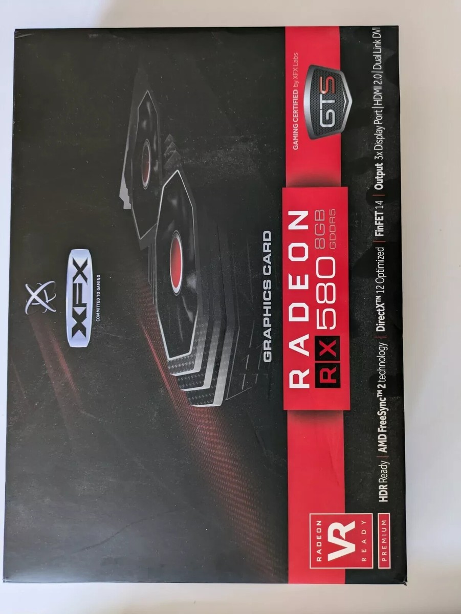 XFX Radeon RX 580 Graphics Card With 8GB of Memory Size and GDDR5