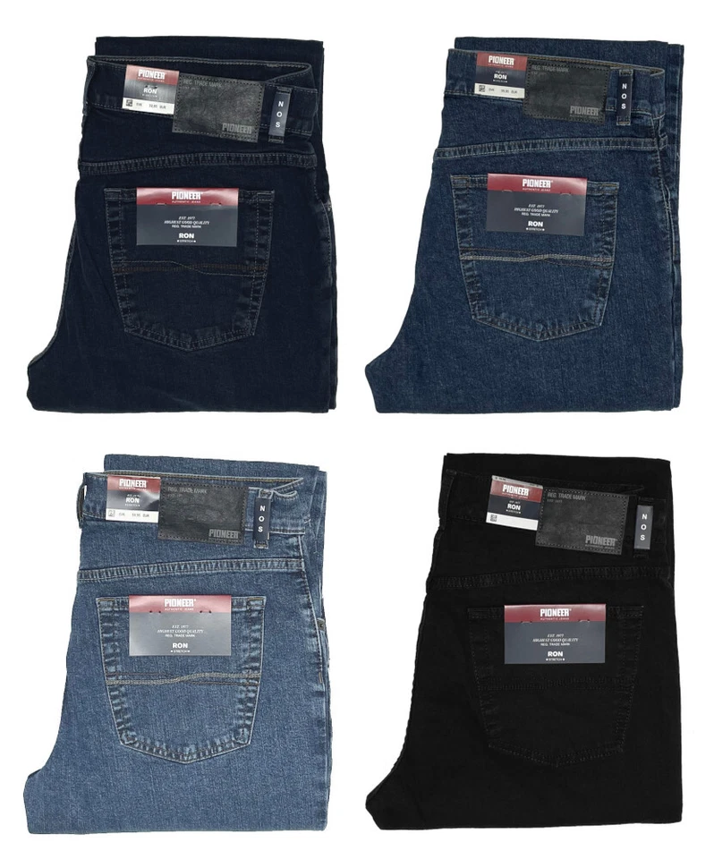 Pioneer Jeans RON 11441 Stretch Hose blau schwarz blue-black dunkelblau 1.Wahl - Bild 1 von 1