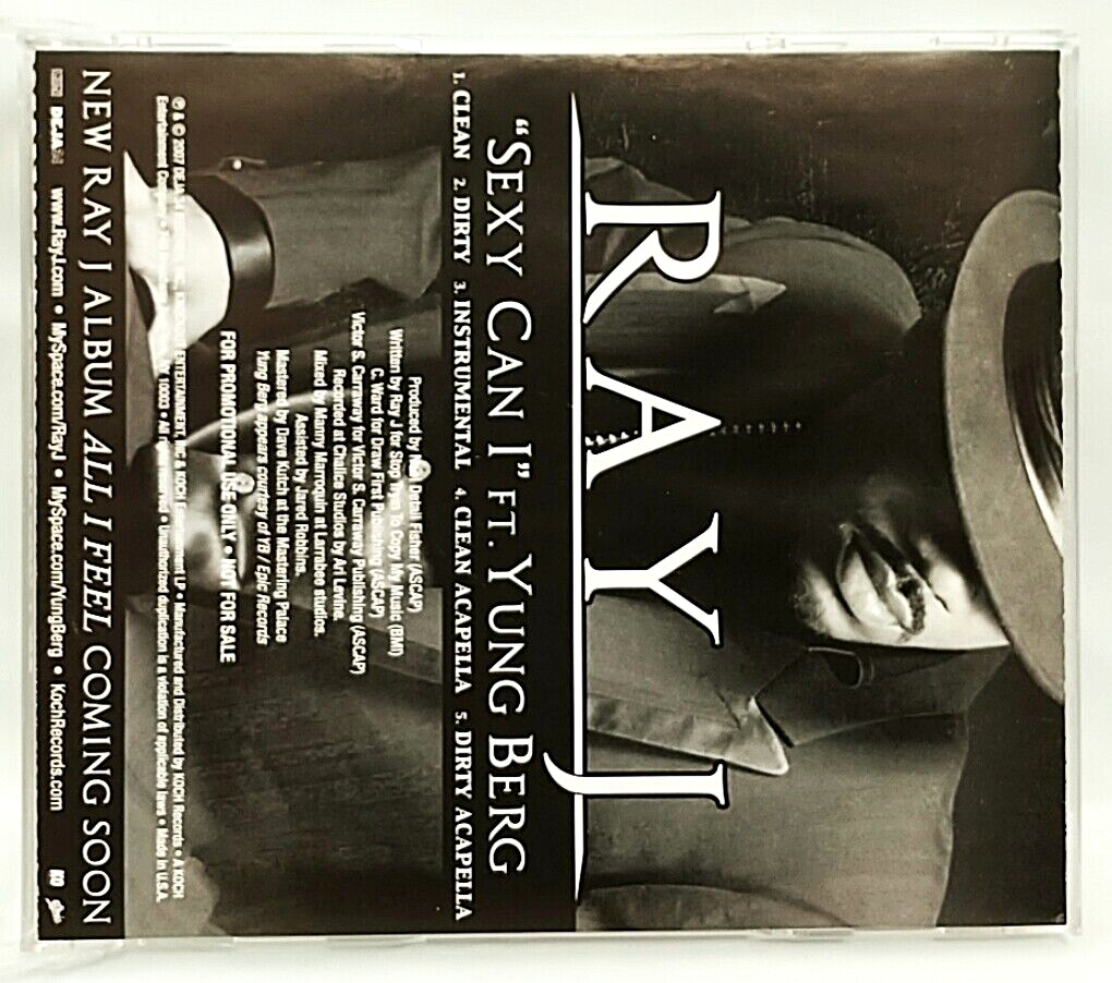 CD) Ray J Ft. Yung Berg ‎– Sexy Can I, Promo, KOC-DS-5041, Single