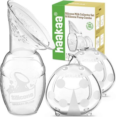 Manual Breast Pump 4oz/100ml and Ladybug Milk Collector for