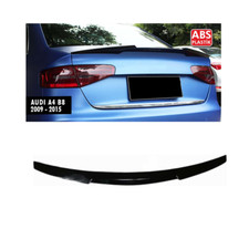 LAS Rear Trunk Spoiler Boot Lip for AUDI A4 B8 Saloon 2009-2015 Gloss Black