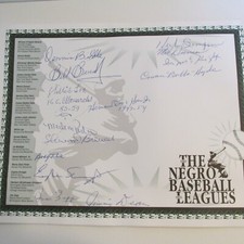 Negro Leaque Baseball Stars Autographs ( Signed Certificate and Signed Wheaties 