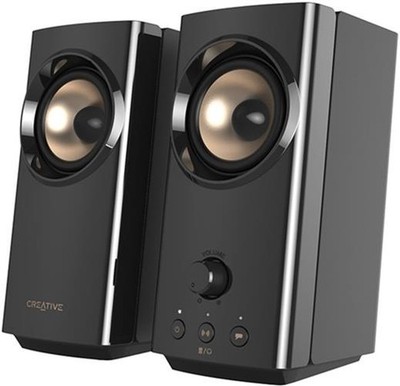 Creative T60 2.0 Kompakter Desktop Bluetooth Lautsprecher für PC Computer