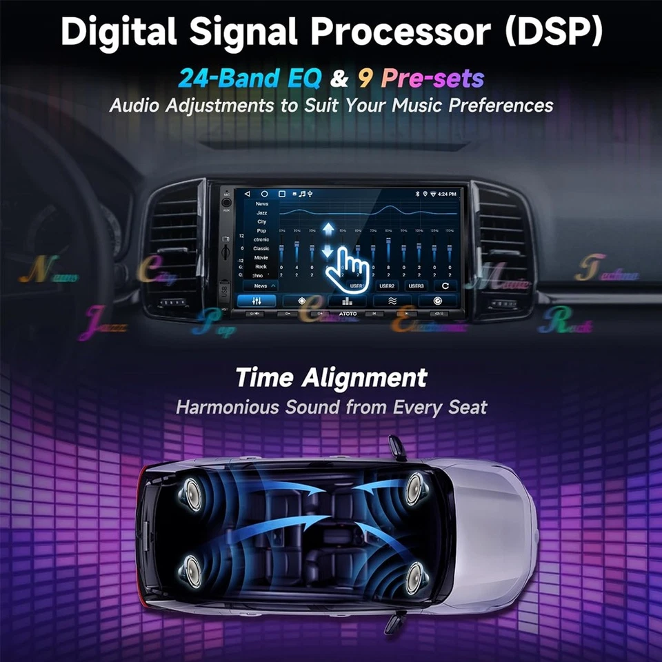 ATOTO Android 7" Autoradio 2DIN GPS CarPlay senza fili e Android Auto senza fili - Immagine 3 di 4