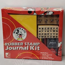 Mickey  Co Rubber Stamp Journal Kit Rubber Stampede Disney