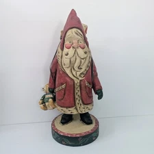 VTG Christmas 16"Inch House of Hatten 1988 Santa with  Teddy Bear & Backpack