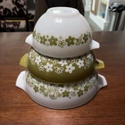 Pyrex Spring Blossom Crazy Daisy Cinderella Mixing Bowl Nesting Set Of 3