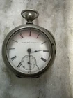 antique elgin natl watch co pocket watch not working dueber silverine