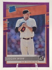 2020 Donruss #50 Logan Webb Holo Purple