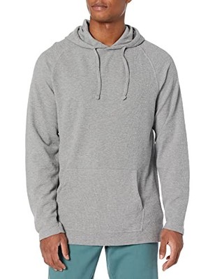 Herren Kapuzenpullover Thermo Flammgarn Grau Meliert M Amazon Essentials