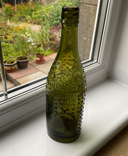 Excavated Antique The Plynine Co Green Glass Household Ammonia Bottle (pre 1915)