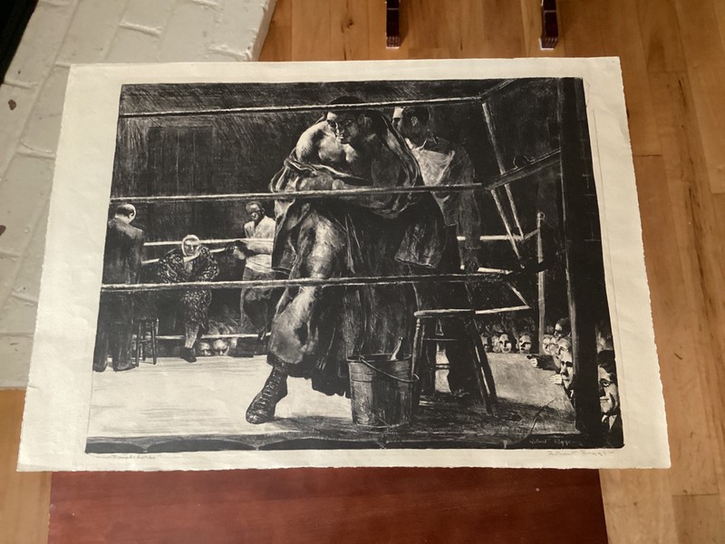 Robert Riggs "Trial Horse " Lithograph signed 1932  Authenticated