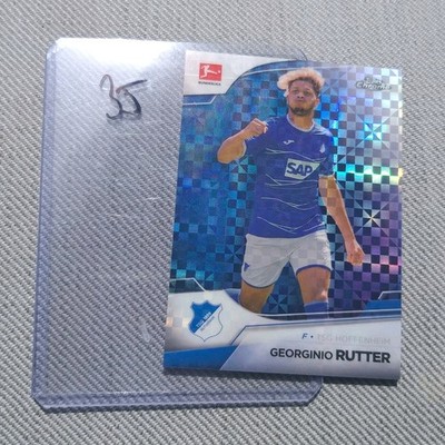 GEORGINIO RUTTER, Hoffenheim Topps Chrome Bundesliga Parallel Card /250 (35)