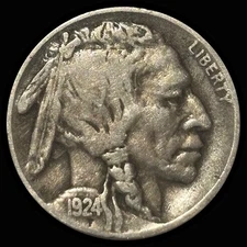 1924-S Buffalo Nickel CHOICE VG+- KEY DATE