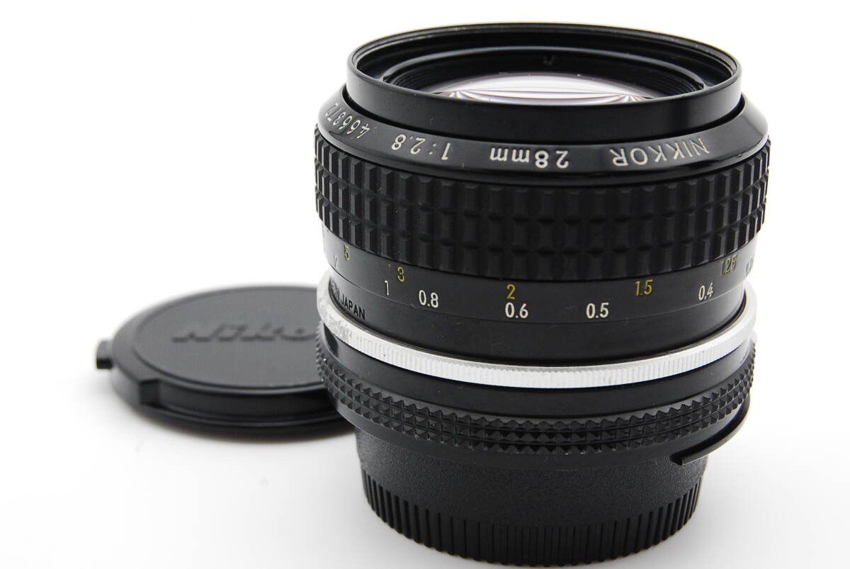 【美品】Nikon Ai NIKKOR 28mm F2.8 #15114203 TOP MINT】Nikon AI-S NIKKOR 28mm F2.8 From Japan #19012108