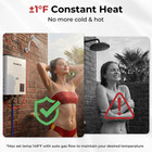 Thermostatic 5L Portable Propane Water Heater ±1°F Constant Temp for Outdoor RV — photo 2