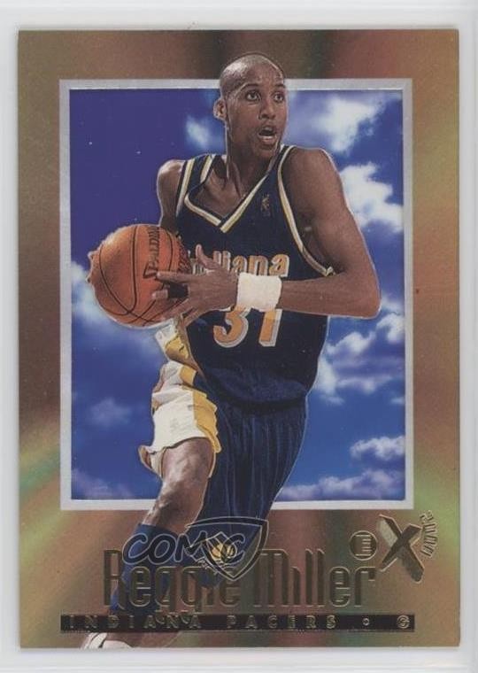 1996-97 Skybox E-X2000 Reggie Miller #27 HOF 10fs