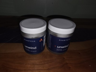 Lot Of 2 Avantera UNWIND Supplements Sleep, stress levels and immune system NEW 